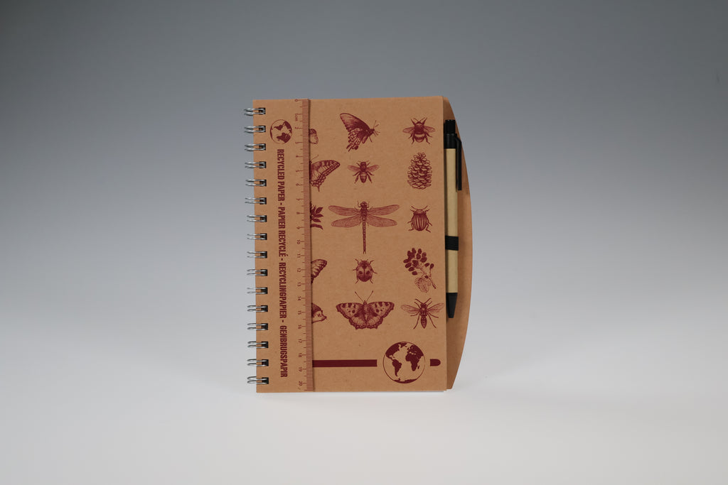 Notesbog m. kuglepen forskellige sorter